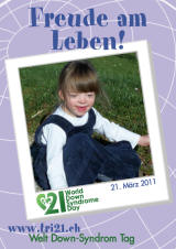 Poster zum Welt Down-Syndrom Tag 2011