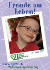 Poster zum Welt Down-Syndrom Tag 2011