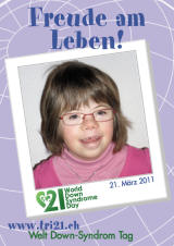 Poster zum Welt Down-Syndrom Tag 2011