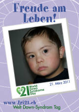 Poster zum Welt Down-Syndrom Tag 2011