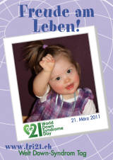 Poster zum Welt Down-Syndrom Tag 2011