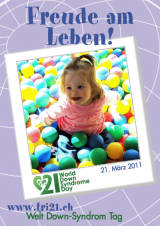 Poster zum Welt Down-Syndrom Tag 2011