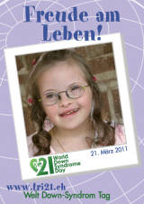 Poster zum Welt Down-Syndrom Tag 2011