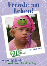 Poster zum Welt Down-Syndrom Tag 2011