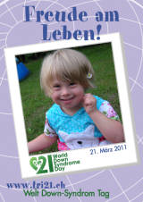 Poster zum Welt Down-Syndrom Tag 2011