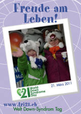 Poster zum Welt Down-Syndrom Tag 2011