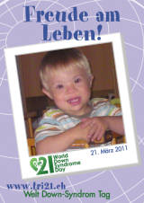 Poster zum Welt Down-Syndrom Tag 2011