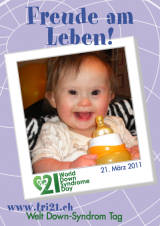 Poster zum Welt Down-Syndrom Tag 2011