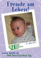 Poster zum Welt Down-Syndrom Tag 2011