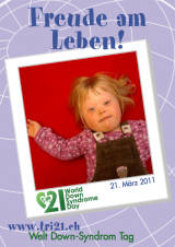 Poster zum Welt Down-Syndrom Tag 2011