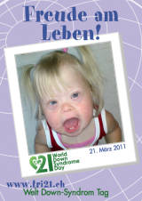 Poster zum Welt Down-Syndrom Tag 2011