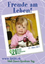 Poster zum Welt Down-Syndrom Tag 2011
