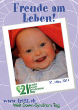 Poster zum Welt Down-Syndrom Tag 2011