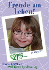 Poster zum Welt Down-Syndrom Tag 2011