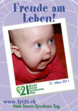 Poster zum Welt Down-Syndrom Tag 2011