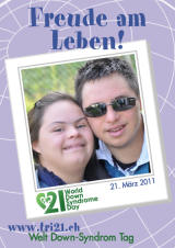 Poster zum Welt Down-Syndrom Tag 2011