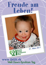 Poster zum Welt Down-Syndrom Tag 2011