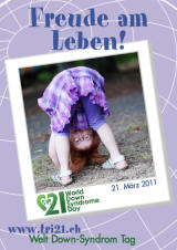 Poster zum Welt Down-Syndrom Tag 2011