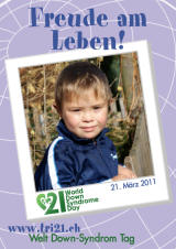 Poster zum Welt Down-Syndrom Tag 2011