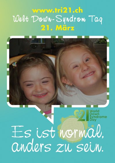 Plakataktion 2012 'Es ist normal, anders zu sein.'
