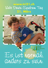 Poster zum Welt Down-Syndrom Tag 2012