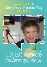 Poster zum Welt Down-Syndrom Tag 2012
