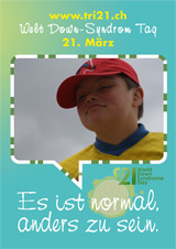 Poster zum Welt Down-Syndrom Tag 2012
