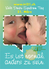 Poster zum Welt Down-Syndrom Tag 2012
