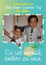 Poster zum Welt Down-Syndrom Tag 2012