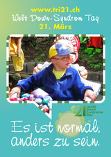 Poster zum Welt Down-Syndrom Tag 2012