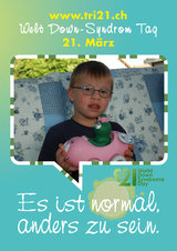 Poster zum Welt Down-Syndrom Tag 2012