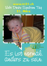 Poster zum Welt Down-Syndrom Tag 2012