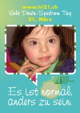 Poster zum Welt Down-Syndrom Tag 2012