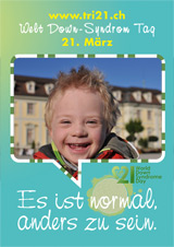 Poster zum Welt Down-Syndrom Tag 2012