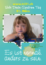 Poster zum Welt Down-Syndrom Tag 2012