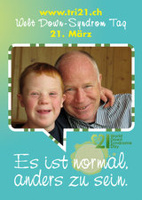 Poster zum Welt Down-Syndrom Tag 2012
