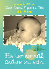 Poster zum Welt Down-Syndrom Tag 2012