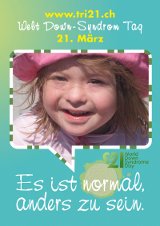 Poster zum Welt Down-Syndrom Tag 2012