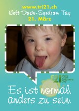 Poster zum Welt Down-Syndrom Tag 2012