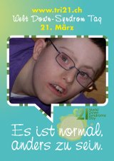 Poster zum Welt Down-Syndrom Tag 2012