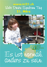 Poster zum Welt Down-Syndrom Tag 2012