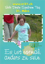Poster zum Welt Down-Syndrom Tag 2012