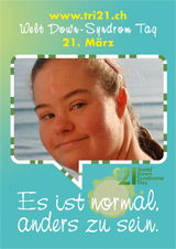 Poster zum Welt Down-Syndrom Tag 2012