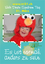 Poster zum Welt Down-Syndrom Tag 2012