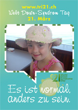 Poster zum Welt Down-Syndrom Tag 2012