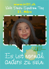 Poster zum Welt Down-Syndrom Tag 2012