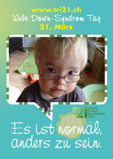 Poster zum Welt Down-Syndrom Tag 2012
