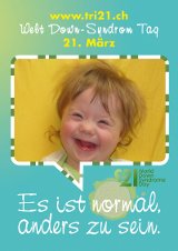 Poster zum Welt Down-Syndrom Tag 2012
