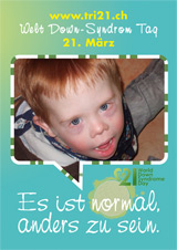 Poster zum Welt Down-Syndrom Tag 2012
