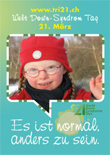 Poster zum Welt Down-Syndrom Tag 2012